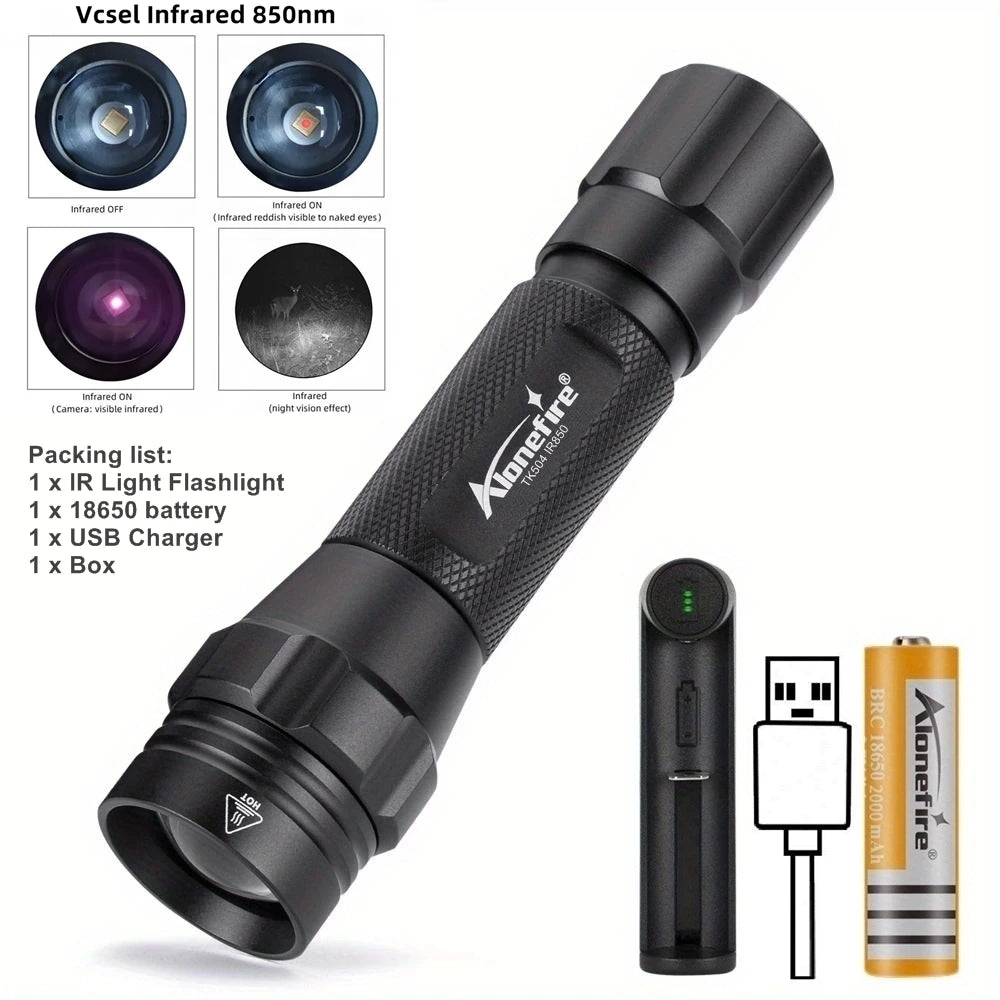 alonefire IR 850nm&940nm IR Flashlight Ma boutique