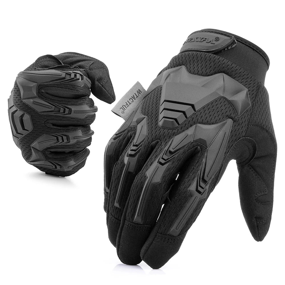 Gants Tactiques Plein Doigt Airsoft Paintball – Tactile Anti-Dérapant Combat