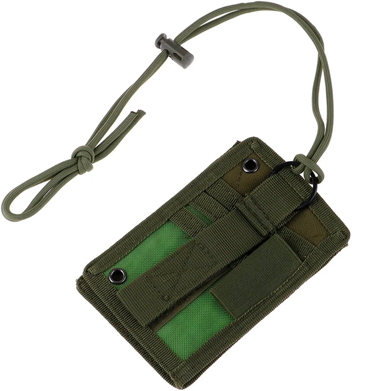 Porte-Carte ID Tactique Militaire MOLLE – Double Zip, Porte-Stylo, Tour de Cou - BLACKBEARD OUTDOOR INDUSTRIES