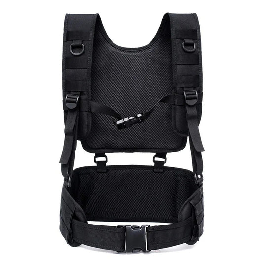 Harnais Tactique MOLLE avec Ceinture Détachable – Harnais de Combat Airsoft, Équipement Militaire, Entraînement et Chasse Outdoor BLACKBEARD OUTDOOR INDUSTRIES