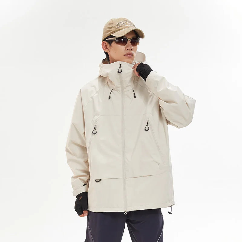 Veste de Randonnée Imperméable et Coupe-Vent Unisexe avec Capuche – Veste de Sport Haute Qualité pour Randonnée, Course et Escalade - BLACKBEARD OUTDOOR INDUSTRIES