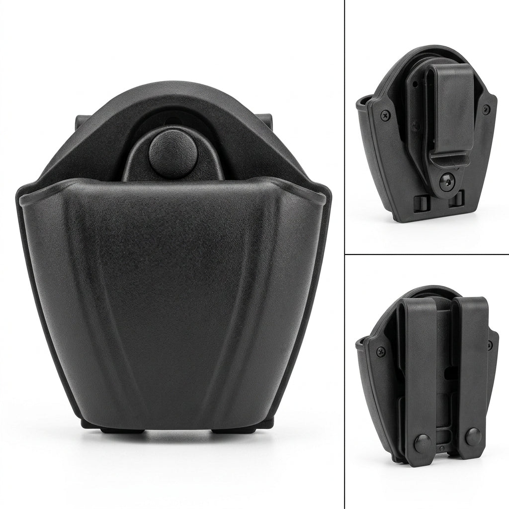 Étui porte-menottes rotatif 360° en nylon, ceinture ou gilet