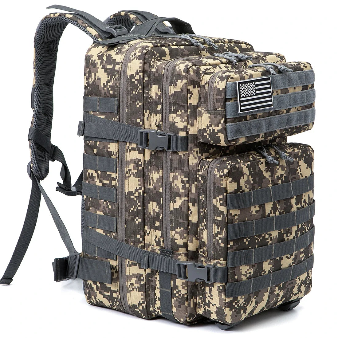 Sac à Dos Tactique 45L MOLLE – Randonnée, Trekking & Camping