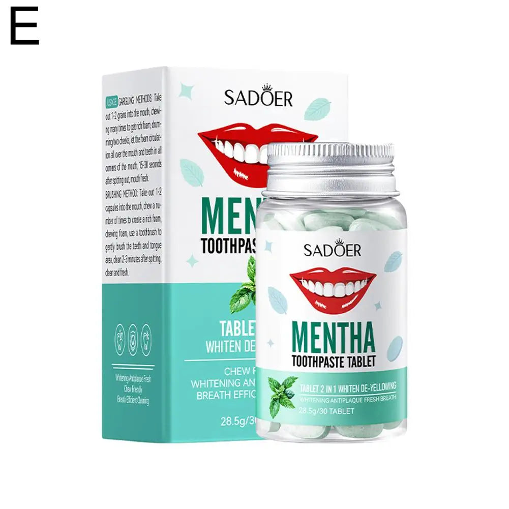 Comprimés Dentifrice à Croquer – 62 Pastilles Menthe Fraîche - BLACKBEARD OUTDOOR INDUSTRIES