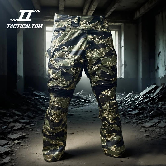 Ensemble Tactique Tom Jungle Tiger GEN3 - Vêtements de Combat Outdoor Résistants aux Déchirures, Pantalons G3 + Veste GEN3, Durable et Confortable BLACKBEARD OUTDOOR INDUSTRIES