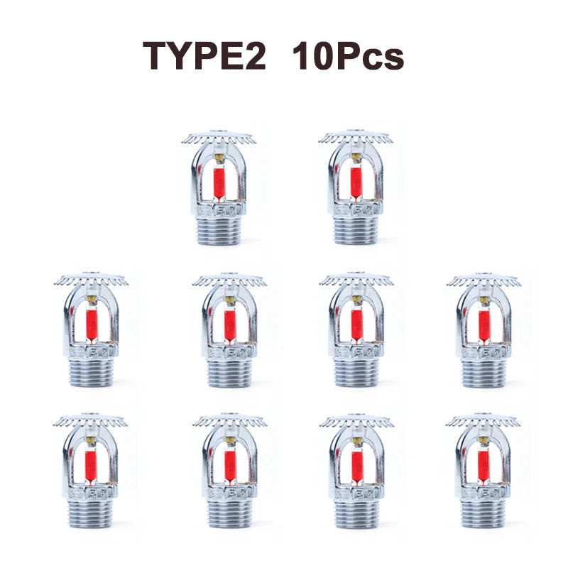 Lot de 10 Têtes de Sprinkler Bronze 68°C DN15 1/2" – Extinction Automatique Incendie, Pendant ou Vertical