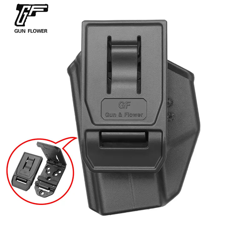 Holster OWB CZ P10C / P10S / P10C Airsoft – Rétention Level II, Paddle 360°, Posi-Click, Compatible Point Rouge | Droitier | 4 Fixations - BLACKBEARD OUTDOOR INDUSTRIES