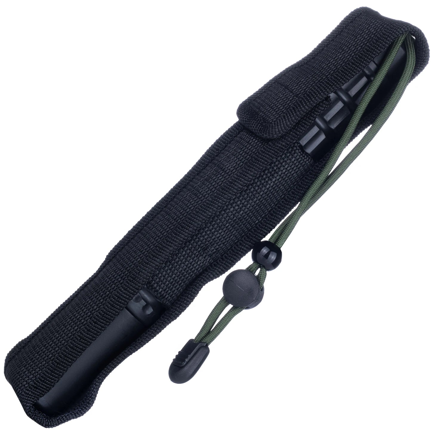Bâton de Défense Télescopique 555 mm (BTLD) – Chrome Noir + Holster - BLACKBEARD OUTDOOR INDUSTRIES