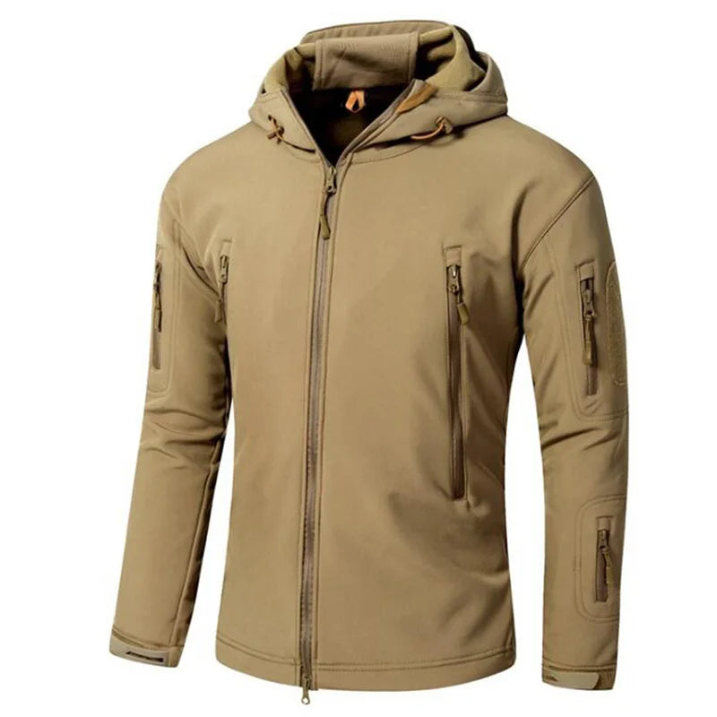 Outdoor TAD Men Military Tactical Hiking Jacket Lurker Shark Skin Softshell Outdoor Hunting Coat Hooded Multicam Camo Outerwear BLACKBEARD OUTDOOR INDUSTRIES