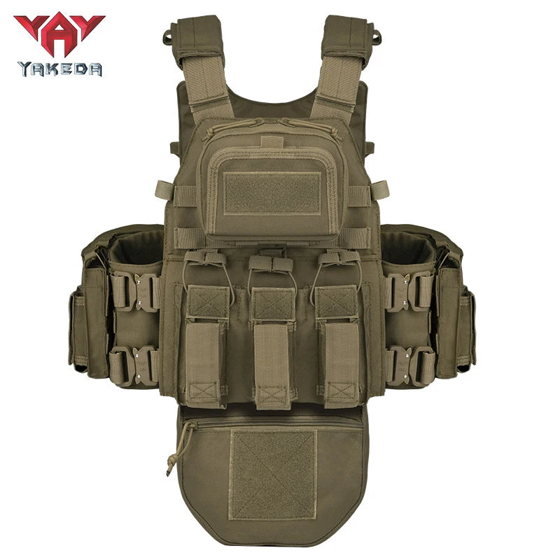 Gilet tactique YAKEDA 8280 - Gilet tactique de chasse - Gilet plein recouvrement pour activités en plein air - BLACKBEARD OUTDOOR INDUSTRIES