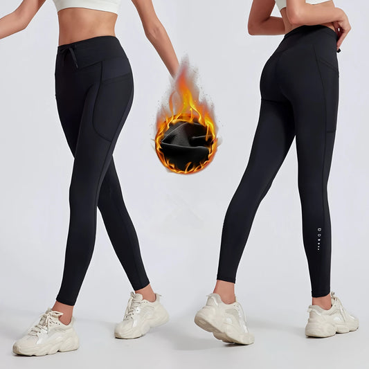 Legging Compression Running Femme – Collant Chaud Réfléchissant Outdoor