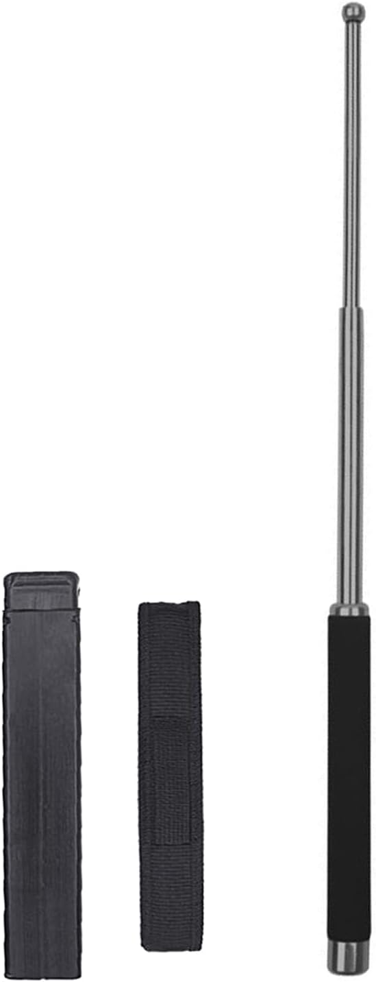 Bâton tactique multifonction en métal, outil de survie pour le camping et la pêche