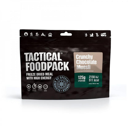 Tactical Foodpack Ration DE Survie - MUESLI CROQUANT AU Chocolat Tactical Foodpack