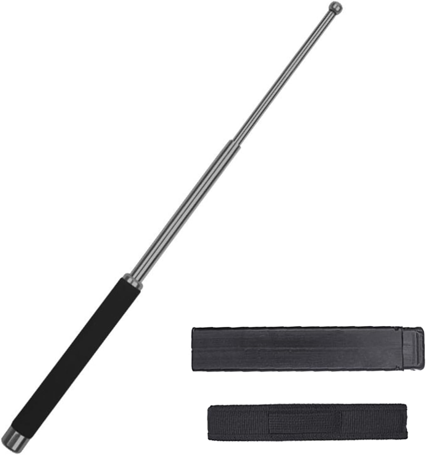 Bâton tactique multifonction en métal, outil de survie pour le camping et la pêche