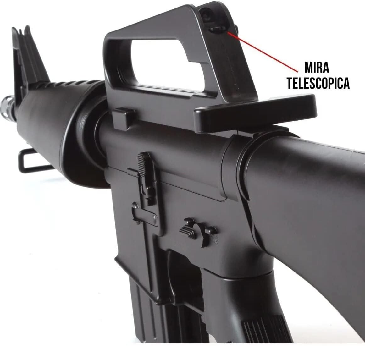 Saigo Defense Pack Airsoft Fusil Modèle M308 à Ressort/Couleurs: Noir/Matière: Plastique Haute Résistance/Puissance 0.5 Joule/Livré avec Accessoires