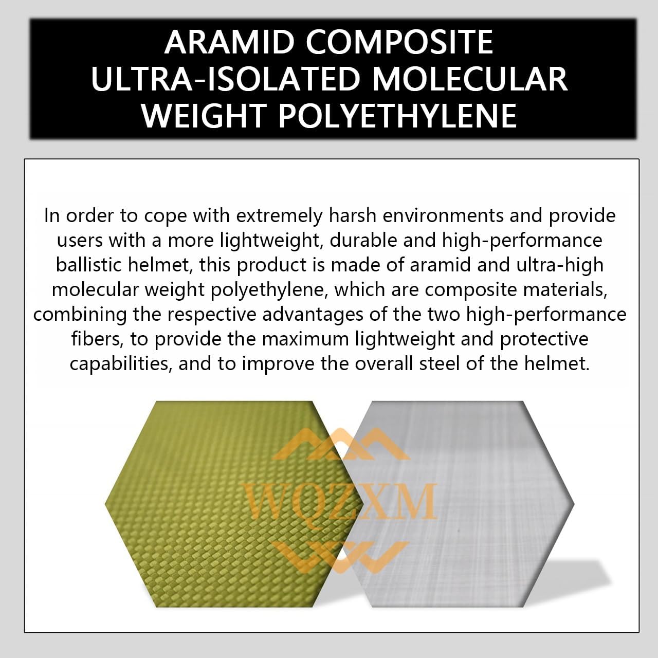 WQZXM Casque Pare-balles Fast SF Style NIJ Niveau IV Coupe Haute Fast 7,62 * 51MM Casques Tactiques Militaires(Tan,L)