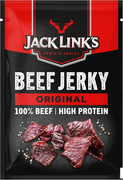 Jack Links Beef Jerky Original (12 x 60 g) - Viande séchée - Riche en protéine snack  - Boeuf séché ‎Jack Link's