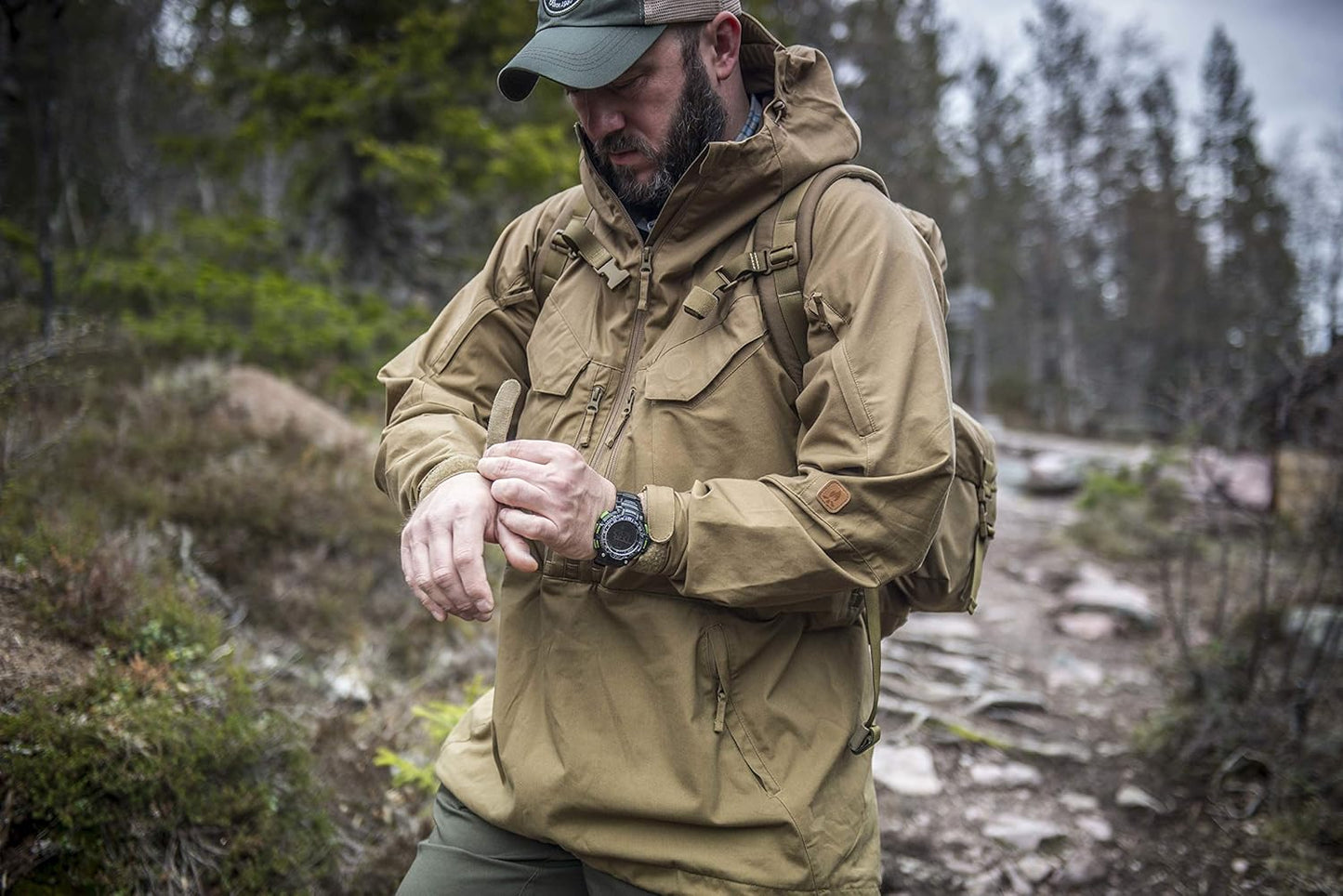 Helikon-Tex Pilgrim Anorak Veste pour homme – Ligne Bushcraft durable Ma boutique
