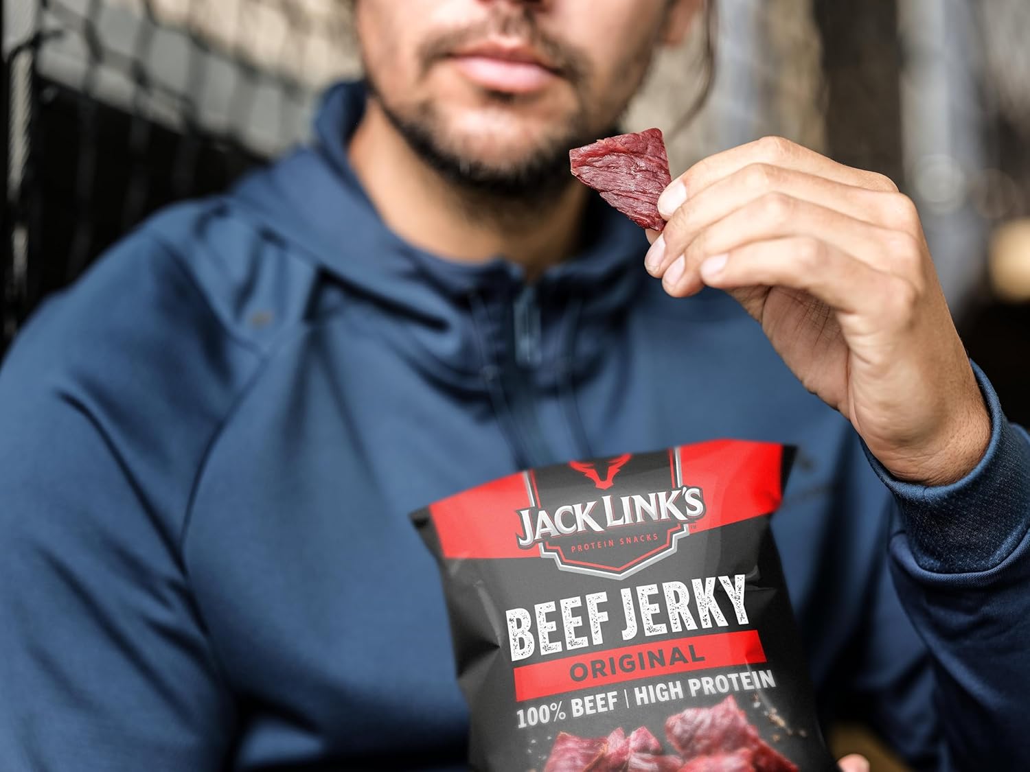 Jack Links Beef Jerky Original (12 x 60 g) - Viande séchée - Riche en protéine snack  - Boeuf séché ‎Jack Link's