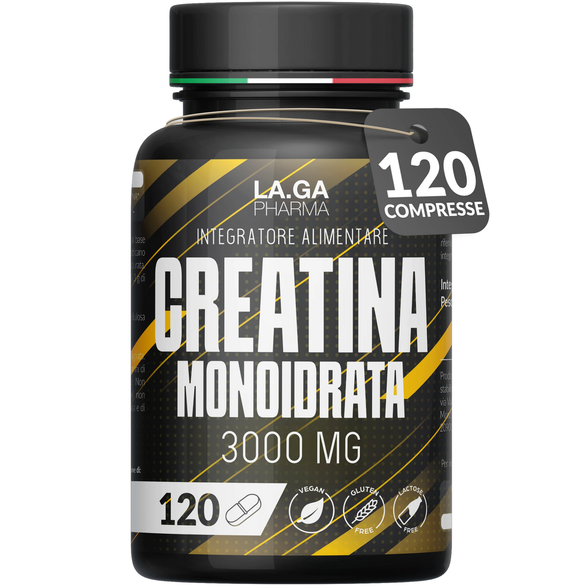 Créatine monohydrate 3 000 mg – Pack de 240 comprimés vegan