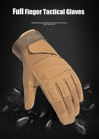 Gants Tactiques Plein Doigt – Antidérapants pour Sports Outdoor, Airsoft, Paintball, Cyclisme - BLACKBEARD OUTDOOR INDUSTRIES