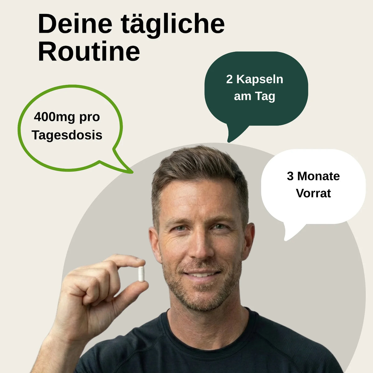 Vita Elements Complexe Magnésium 5 Formes — Bisglycinate, Malate, Citrate, Ascorbate & Oxyde | Végan | 180 Gélules | Testé en Allemagne