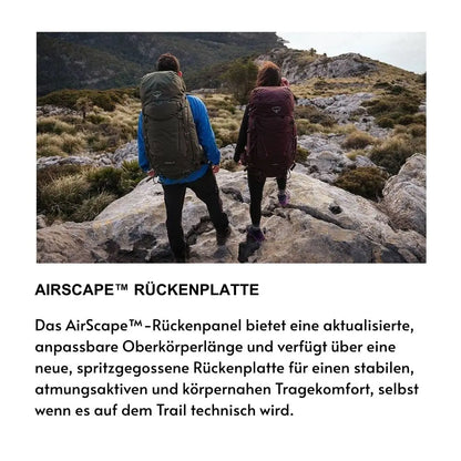 Osprey Kestrel 38L – Sac à Dos Randonnée Homme, Housse Pluie, AirScape™ - BLACKBEARD OUTDOOR INDUSTRIES