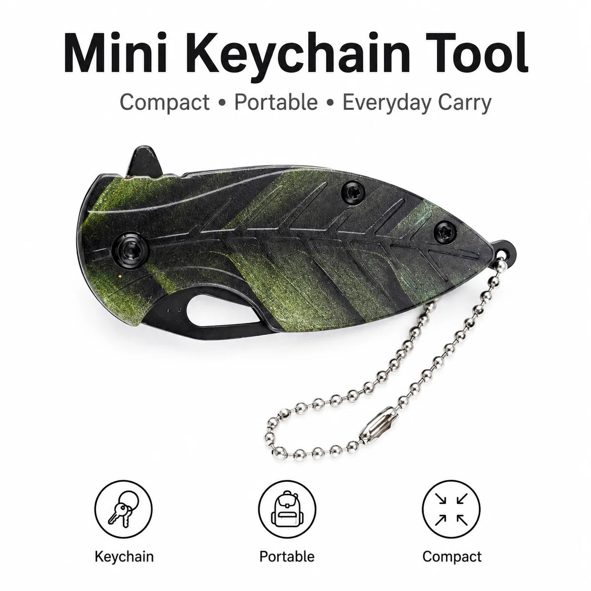 Mini cutter pliant porte-clés | Outil EDC compact