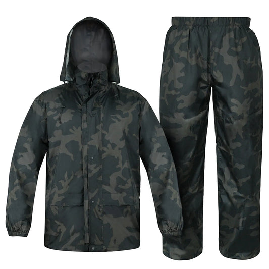 Poncho Pluie Tactique Camouflage — Imperméable TPU/PU, Léger & Multifonction | Chasse, Pêche, Moto | S à XXL - BLACKBEARD OUTDOOR INDUSTRIES
