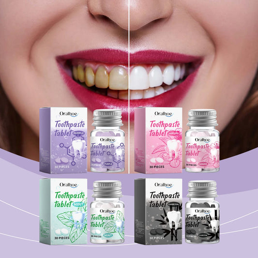 ORALHOE Tablettes de Dentifrice Solides pour un Nettoyage Profond des Dents - Soin Buccal, Élimination du Jaunissement et de la Saleté, Pratiques et Portables - BLACKBEARD OUTDOOR INDUSTRIES