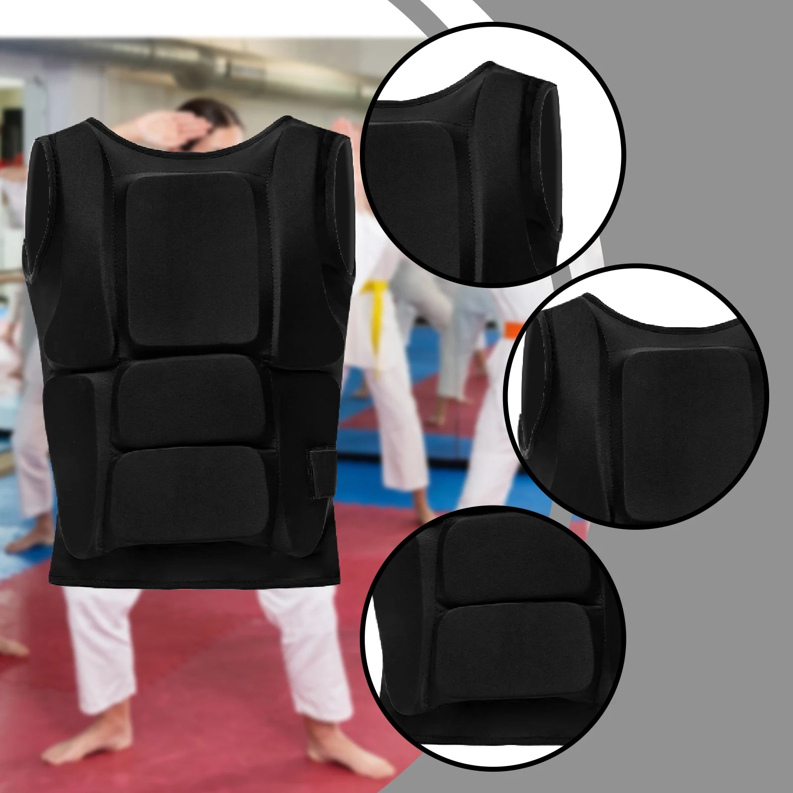 Protège-Poitrine Karate & Arts Martiaux — Gilet de Sparring Sanda Muay Thai - BLACKBEARD OUTDOOR INDUSTRIES