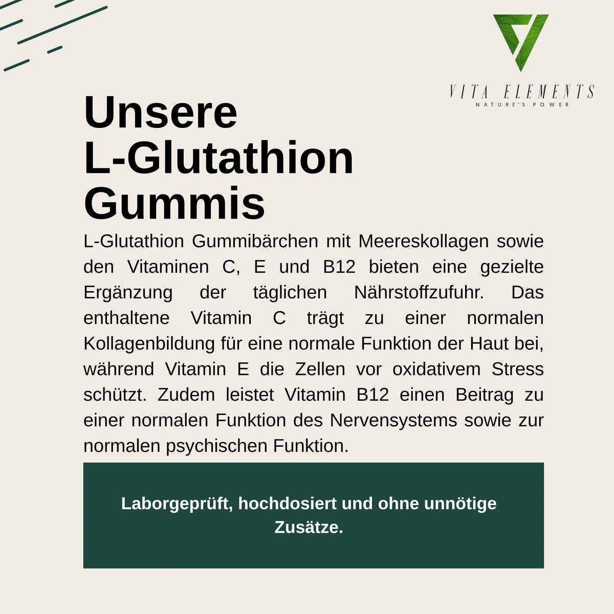 Gummies L-glutathion et vitamines C et E – 60 gommes fruitées