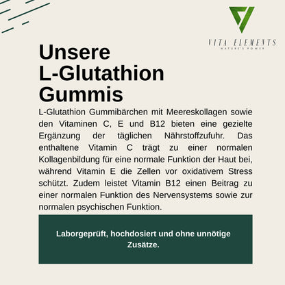 Gummies L-glutathion et vitamines C et E – 60 gommes fruitées