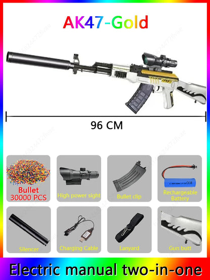 Fusil Jouet AK47 Électrique – Lanceur de Billes d’Eau – Mode Automatique & Manuel – Jeu de Tir en Plein Air Ma boutique