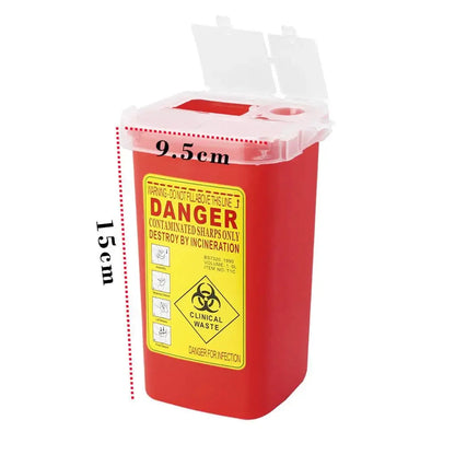 Conteneur à Objets Tranchants pour Aiguilles – Bac de Sécurité Biohazard 1 Litre Ma boutique