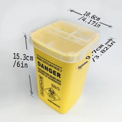 Conteneur à Objets Tranchants pour Aiguilles – Bac de Sécurité Biohazard 1 Litre Ma boutique