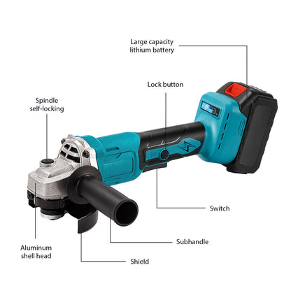 1000W 125MM Brushless Electric Angle Grinder – Meuleuse d’Angle Électrique Sans Balais - BLACKBEARD OUTDOOR INDUSTRIES