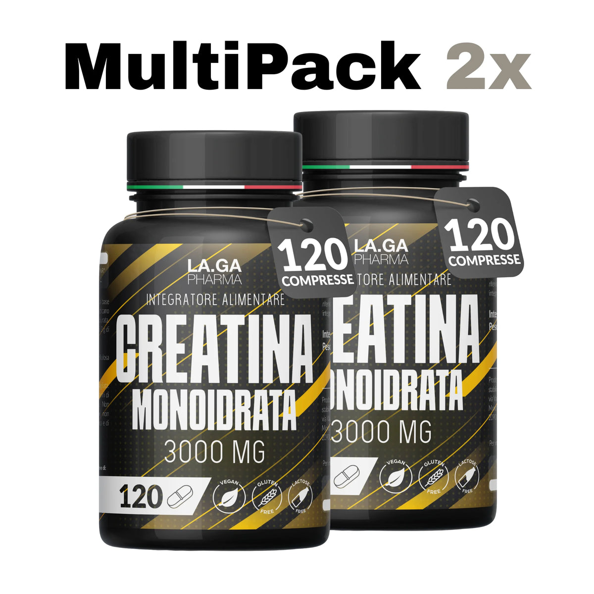 Créatine monohydrate 3 000 mg – Pack de 240 comprimés vegan