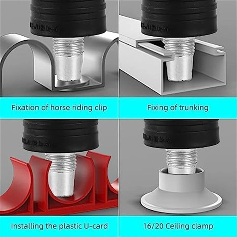 Pistolet à Clous Manuel en Acier | Outil de Fixation Murale à 5 Vitesses Ajustables pour Montage de Bricolage, Plomberie, Installation Électrique BLACKBEARD OUTDOOR INDUSTRIES