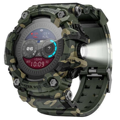 LOKMAT ATTACK GT – Montre Connectée Outdoor IP68, Écran 1.32" HD, 100+ Sports, 15 Jours d'Autonomie
