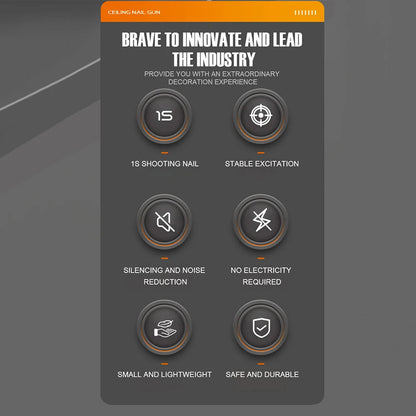 Mini Pistolet à Clous en Acier – Outil Manuel pour Rivets et Fixation Murale BLACKBEARD OUTDOOR INDUSTRIES