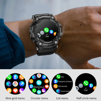 LOKMAT ATTACK GT – Montre Connectée Outdoor IP68, Écran 1.32" HD, 100+ Sports, 15 Jours d'Autonomie