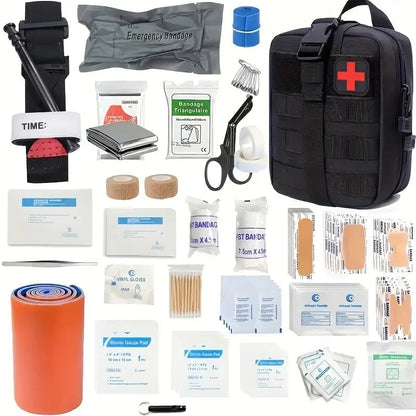 Trousse de Premiers Secours Tactique 156 Pièces – IFAK Compact EDC Ma boutique