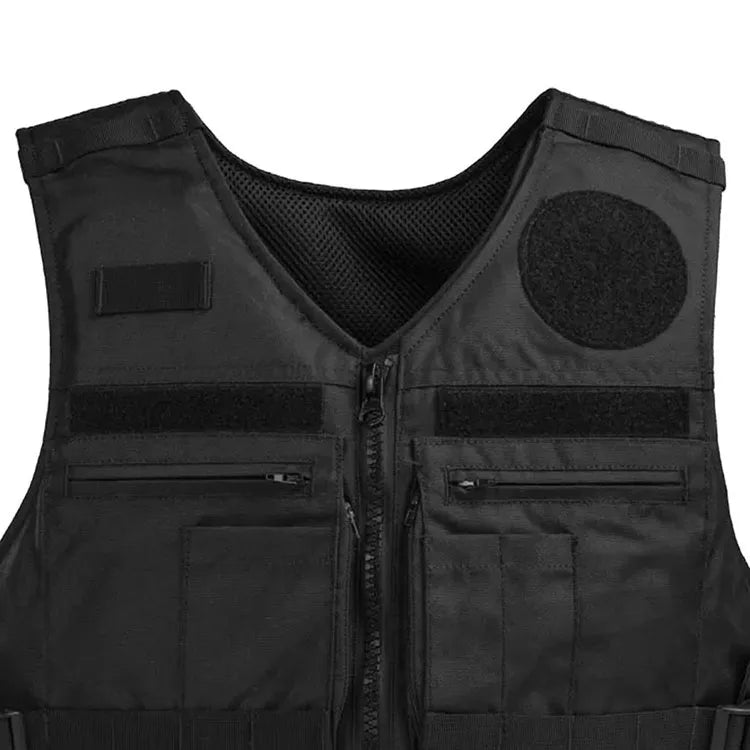 Gilet tactique ajustable unisexe en nylon et polyester