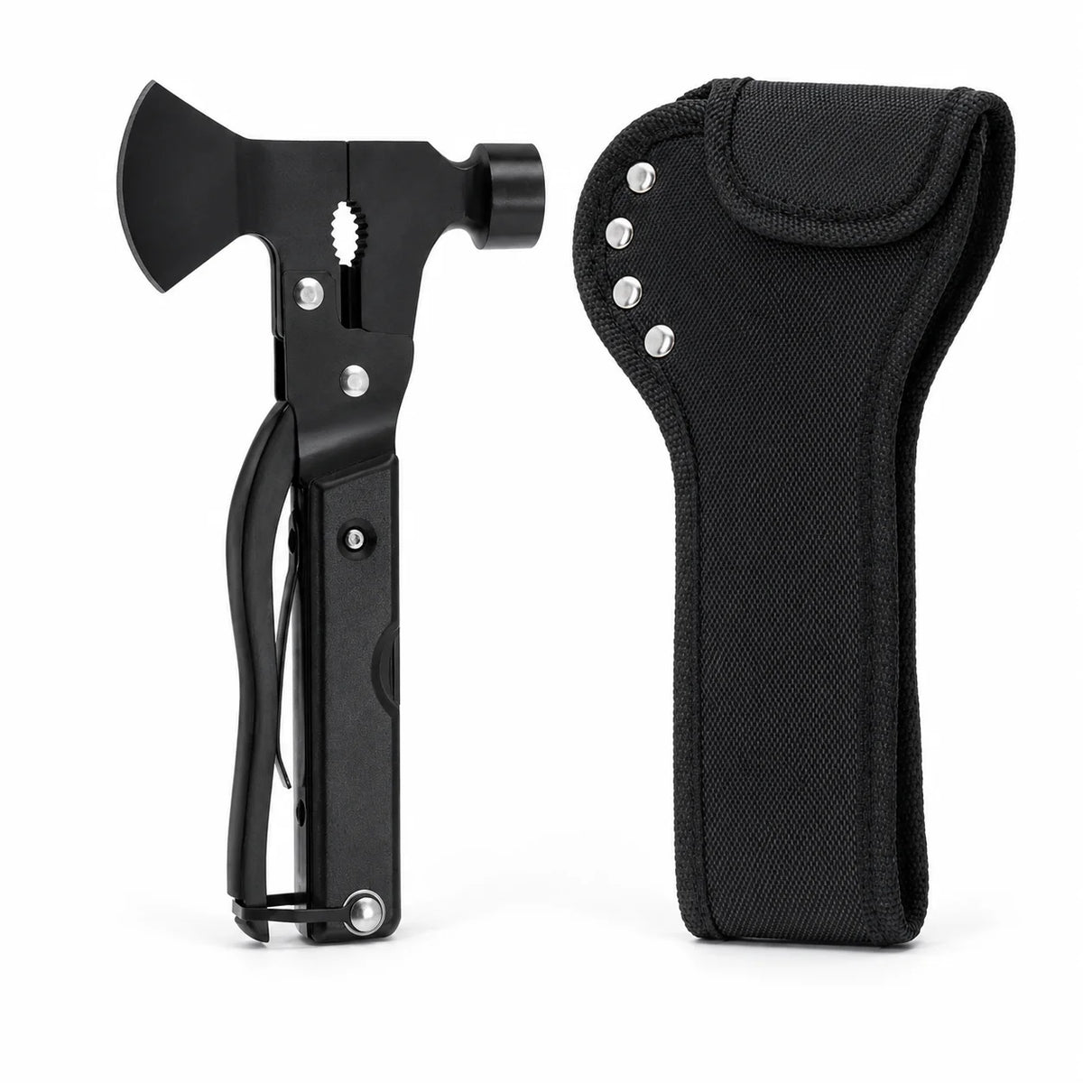 Mini hache multifonction pliable avec étui nylon