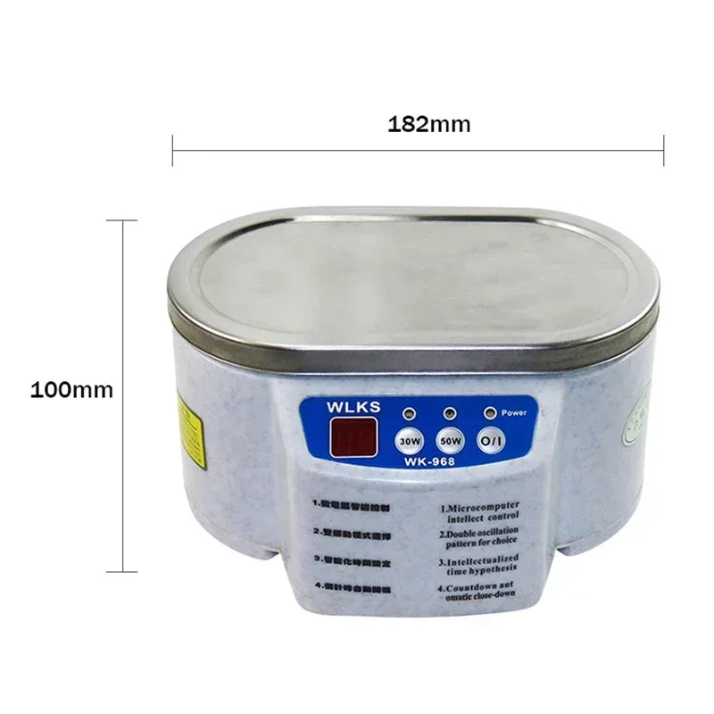 Nettoyeur Ultrasonique Digital 500 ml – 30/50W, 40 kHz, Bijoux, Lunettes & Instruments
