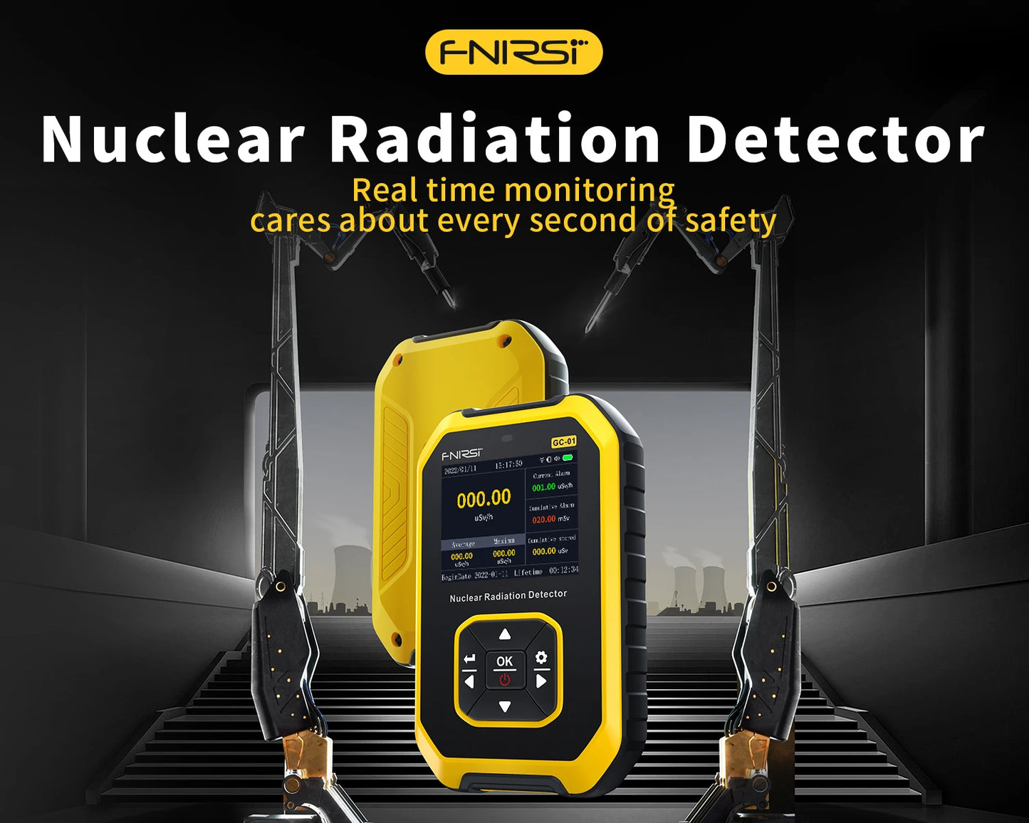 FNIRSI GC-01 – Détecteur de Radiation Nucléaire Personnel, Fiable et Rechargeable - BLACKBEARD OUTDOOR INDUSTRIES