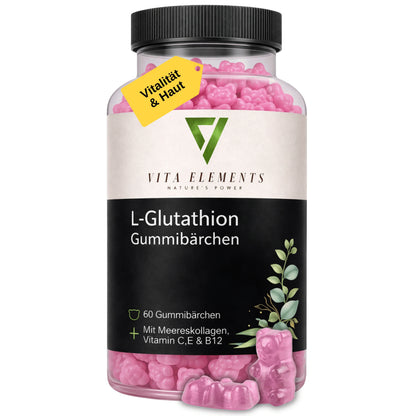 Gummies L-glutathion et vitamines C et E – 60 gommes fruitées