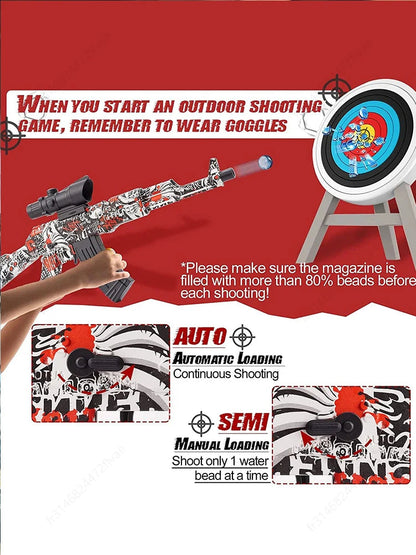 Fusil Jouet AK47 Électrique – Lanceur de Billes d’Eau – Mode Automatique & Manuel – Jeu de Tir en Plein Air Ma boutique