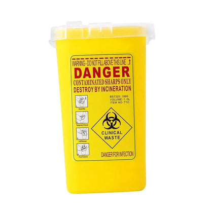 Conteneur à Objets Tranchants pour Aiguilles – Bac de Sécurité Biohazard 1 Litre Ma boutique